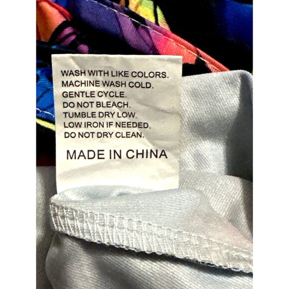 CCC 4XL Cap Sleeve Butterflycore Blouse Artwear Boho Street Chic Color Pop Core - Picture 8 of 11